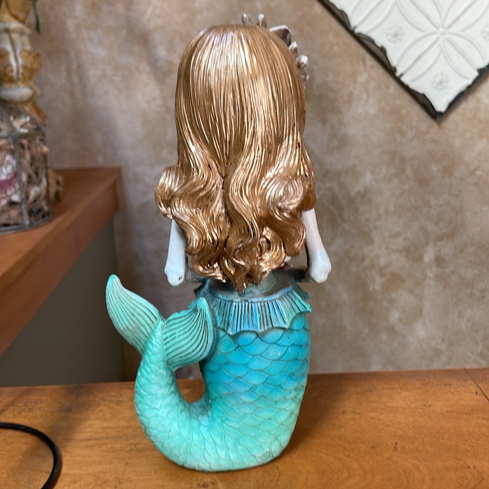 Dia de Los Muertos Day of the Dead Skeleton Mermaid Jack O Lantern Figurine - Picture 3 of 12